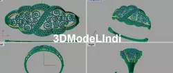 Cubic Zirconia Bracelets Design 3D file 3D print model