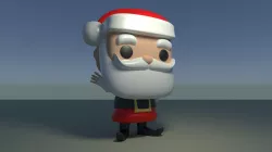 Custom Pop Santa Claus Figure 3D Print DIY Model 3D print model