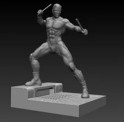 Daredevil Statue 3D print model