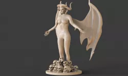Demon Woman 3D print model