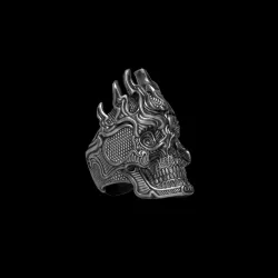 DemonSkull Ring 3D print model