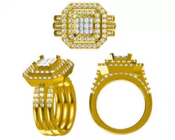 Diamond engagement rings cad jewellery design course 3D print model