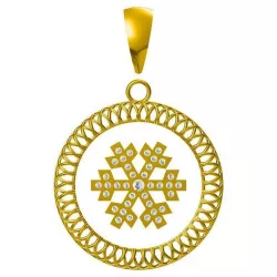 Diamond flower shape pendant cad jewellery design course 3D print model