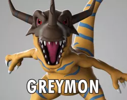 Digimon - Greymon 3D Printing Model 3D print model