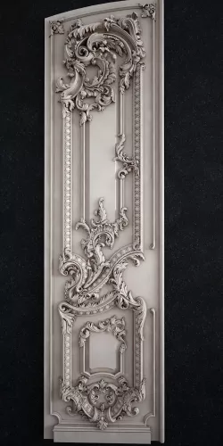 Door baroque 3D print model