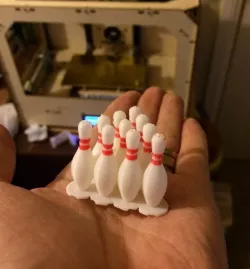 Dual Extrusion Bowling Pin Free 3D print model