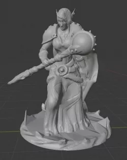Elf Wizard Ksyldii 3D print model