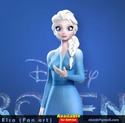 Elsa - Frozen 2 Fan art 3D print model