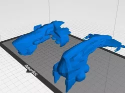 Eve Online - Gallente Carrier Drones Free 3D print model