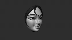 Female Face 3D print model