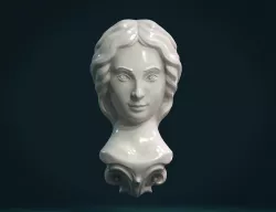 Female Face 3D print model