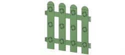 flower Garden picket fencing Tool econom 3d-print and cnc 3D print model