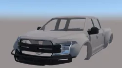 Ford F150 Debertif 1-10 Body 3D print model