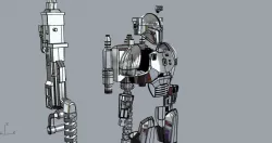 FULL Mandalorian heavy infantry armor machine gun and jetpack  3D print model