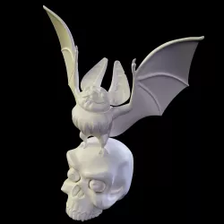 Funny Vampire Bat Sculpture 3D print model