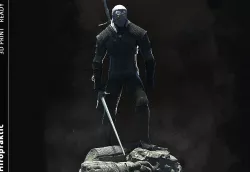 Geralt the Witcher 3D print model