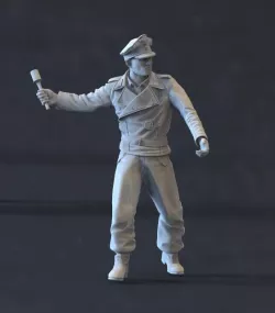 German soldier 3D print model