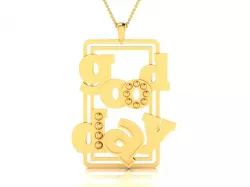 Good day pendant 3dm render detail 3D print model