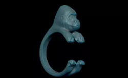 Gorilla ring 3D print model
