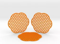 Grid Coasters 3D print model