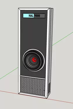 HAL 9000 Enclosure for Google Mini or Echo Gen 1 3D print model