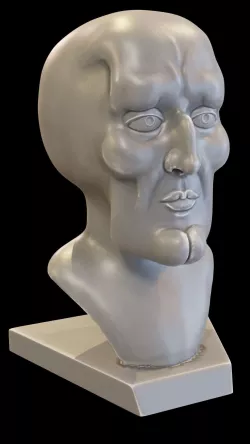 Handsome Squidward bust 3D print model