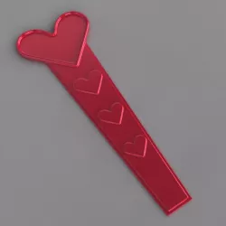 Heart Bookmark Free 3D print model