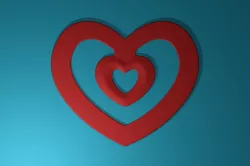 Heart Bookmark Free 3D print model