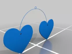 Heart Mobile Free 3D print model