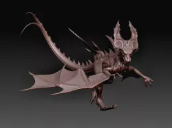 Hell Dragon 3D print model
