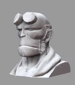 Hellboy Bust Free 3D print model