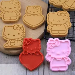 Hello Kitty Cookie Cutters set of 4 3D print model