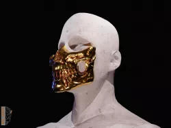 Higgs mask from Death Stranding 3D print model