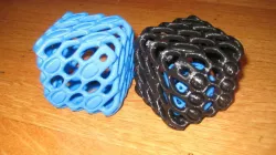 Hollow 6-Sided Dice with Support Free 3D print model