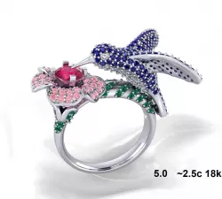 Hummingbird Ring 3D print model