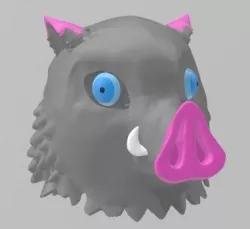 Inosuke Boar mask 3D print model