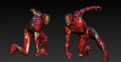 Iron Man Mk46 Landing Pose 3D print model