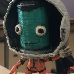 Kerbal Figurine Waving Pose Free 3D print model