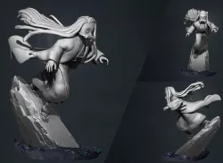 kimetsu no yaiba - demon slayer - nezuko 3d print statue 3D print model