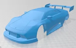 Lamborghini Diablo GTR Printable Body Car 3D print model