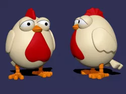 Lazy Chicken Free 3D print model