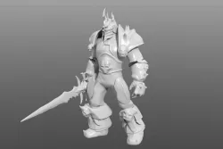 Lich King Resculpted 45mb Free 3D print model