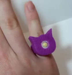 Light-up Cat Ring Free 3D print model