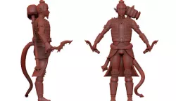 Lion heart miniature 3D print model