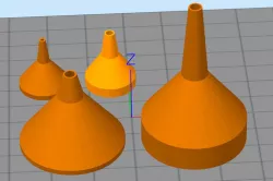 Long Neck Funnel Parametric ZickFunnel 40 2 10 20 5 10 400 stl Free 3D print model