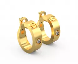 Love Earrings  3D print model