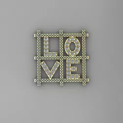 Love Pendant 3D print model