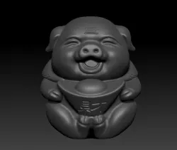 lucky pig 3D print model