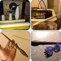 Luna Lovegood Wand Harry Potter Free 3D print model