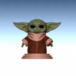 Mandalorian Baby Yoda 3D print model